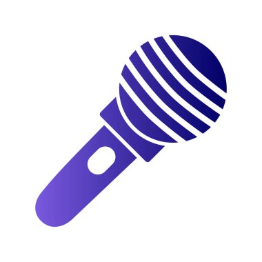 mikrofon simgesi, vektör sanat çizimi