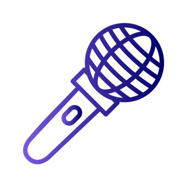 mikrofon simgesi, vektör sanat çizimi