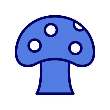 mantar resim simgesi, vektör illüstrasyonu