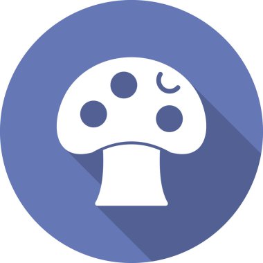 mantar resim simgesi, vektör illüstrasyonu