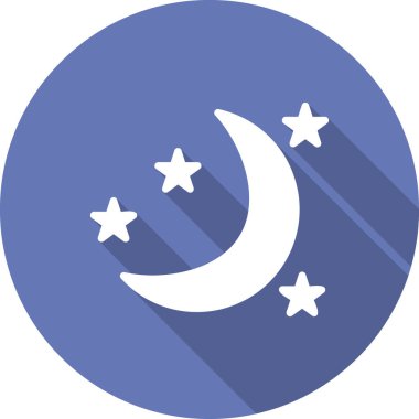 Gece simgesi, vektör çizimi
