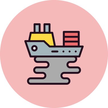 Petrol sızıntısı simgesi, vektör illüstrasyonu