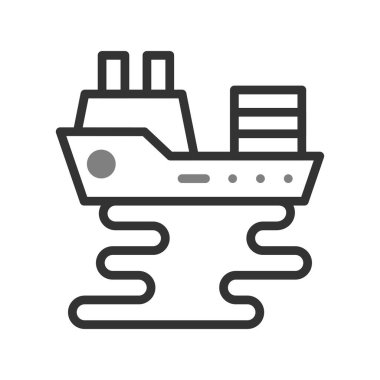 Petrol sızıntısı simgesi, vektör illüstrasyonu