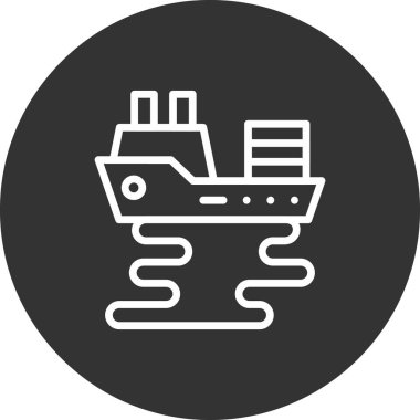 Petrol sızıntısı simgesi, vektör illüstrasyonu