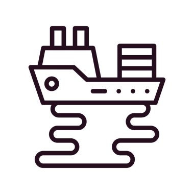 Petrol sızıntısı simgesi, vektör illüstrasyonu