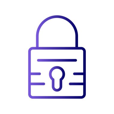 asma kilit ikon vektör çizimi