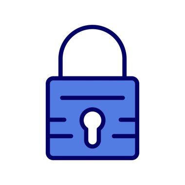 asma kilit ikon vektör çizimi