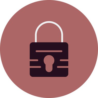 asma kilit ikon vektör çizimi