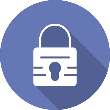 asma kilit ikon vektör çizimi