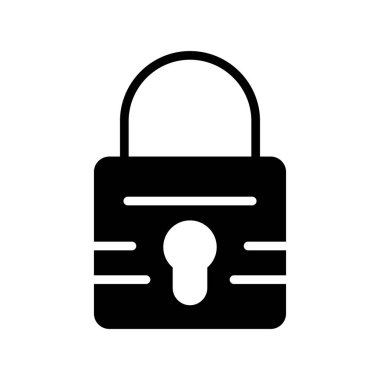 asma kilit ikon vektör çizimi