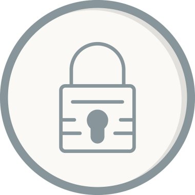 asma kilit ikon vektör çizimi