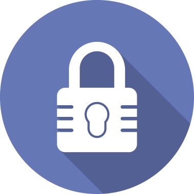 asma kilit ikon vektör çizimi