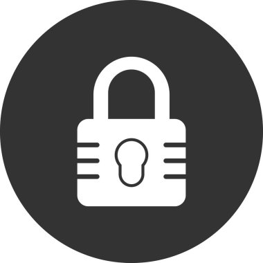 asma kilit ikon vektör çizimi