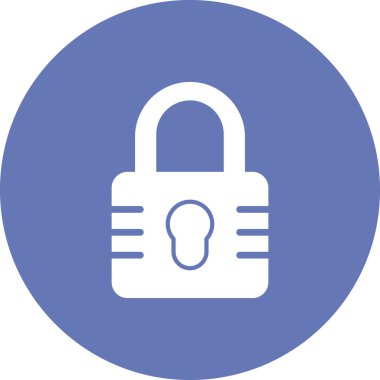 asma kilit ikon vektör çizimi