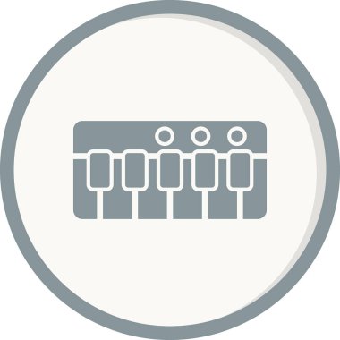 piyano enstrümanı vektör illüstrasyonu