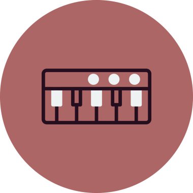 piyano enstrümanı vektör illüstrasyonu