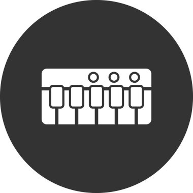 piyano enstrümanı vektör illüstrasyonu