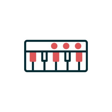 piyano enstrümanı vektör illüstrasyonu