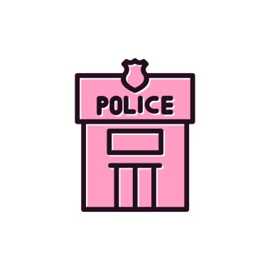 Polis simgesi, vektör illüstrasyonu