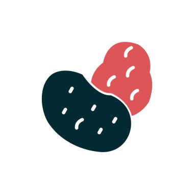 Patates vektör simgesi basit tasarım çizimi