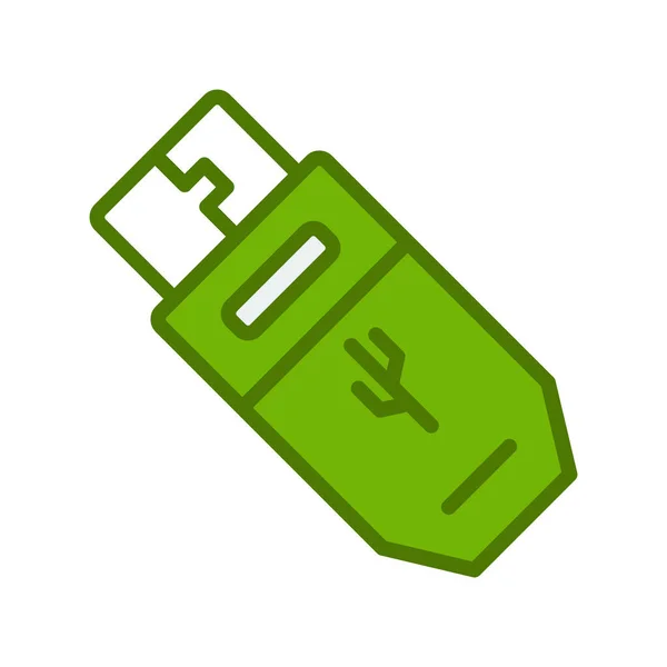 Ícone Usb Ilustração Vetorial — Vetor de Stock