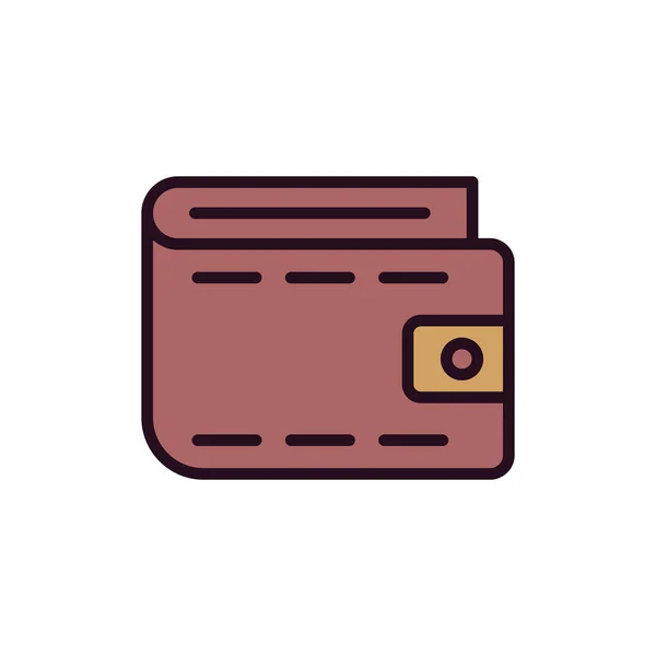 Icono Cartera Concepto Bancario Vector Ilustración — Archivo Imágenes Vectoriales