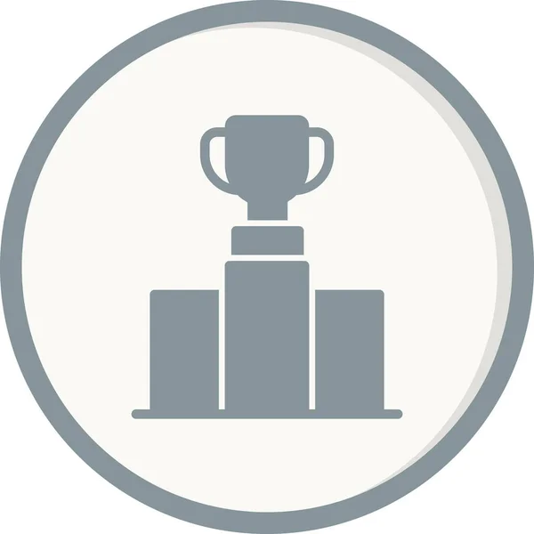Business Trophy Award Icon Vector Illustration Design — Vetor de Stock