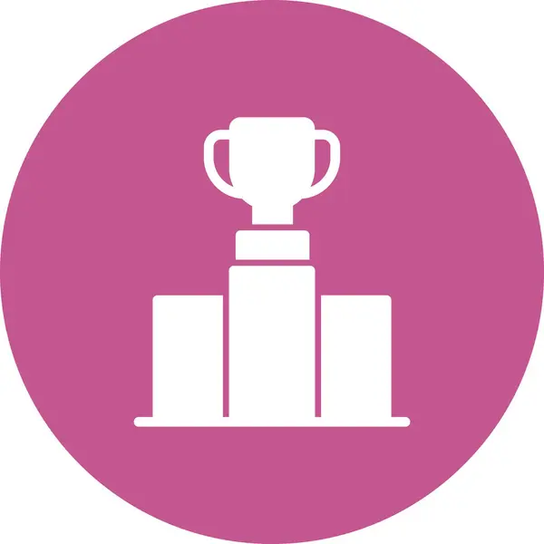 Business Trophy Award Icon Vector Illustration Design — Vetor de Stock