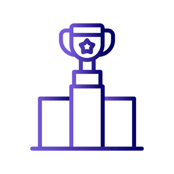 Business Trophy Award Icon Vector Illustration Design — Stockvector