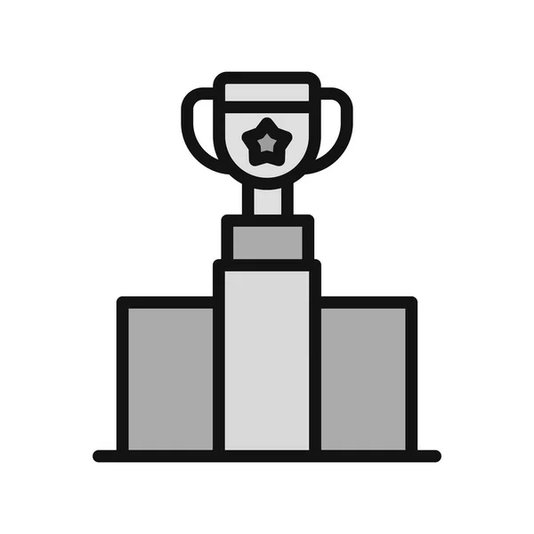 Business Trophy Award Icon Vector Illustration Design — Stock Vector