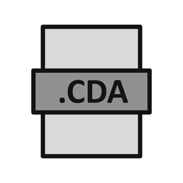 Cda Icon Vector Illustration — Archivo Imágenes Vectoriales