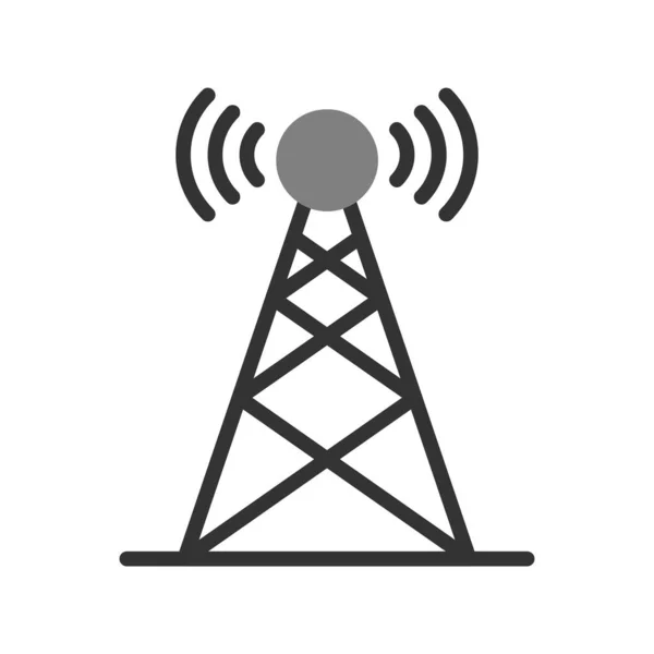 Broadcast Antenna Icon Vector Illustration — ストックベクタ