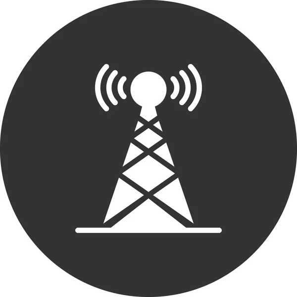 Broadcast Antenna Icon Vector Illustration — Stock Vector
