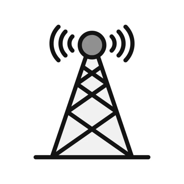 Broadcast Antenna Icon Vector Illustration — Stock Vector