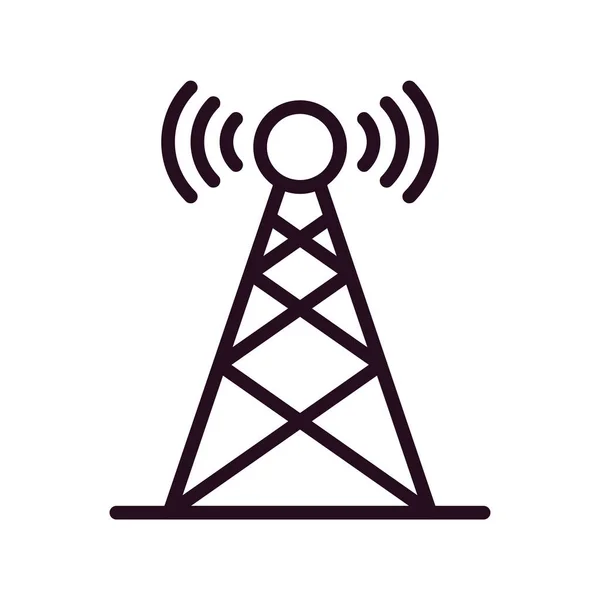 Broadcast Antenna Icon Vector Illustration — Stockvector