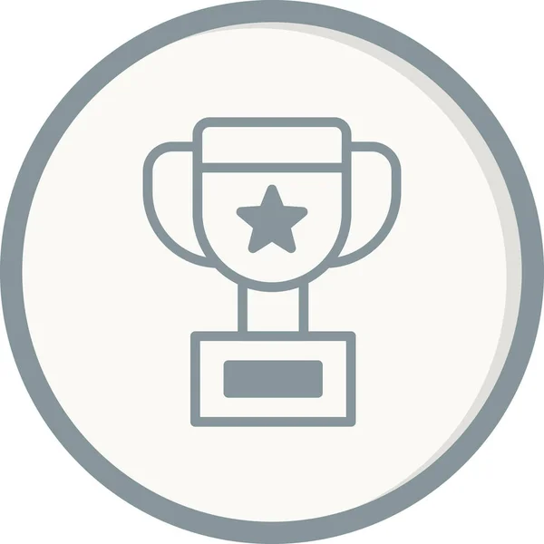 Νικητής Κύπελλο Εικονίδιο Εικονογράφηση Διάνυσμα — Διανυσματικό Αρχείο