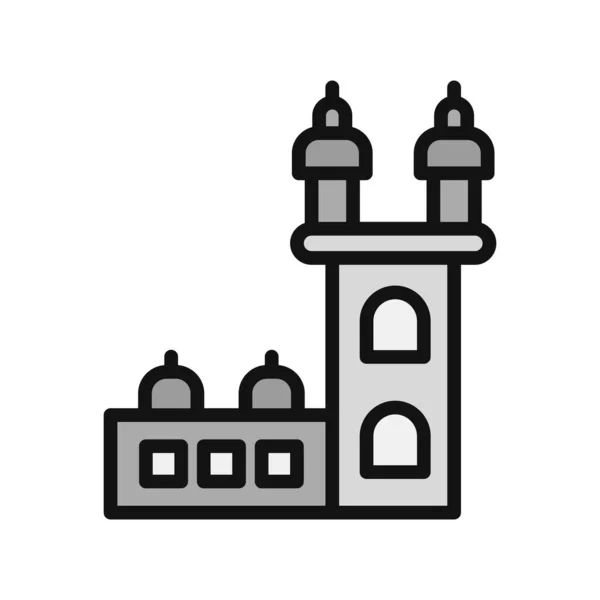 Belem Tower Icon Vector Illustration — Stockvektor