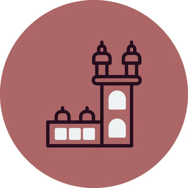 Belem Tower Icon Vector Illustration — 图库矢量图片