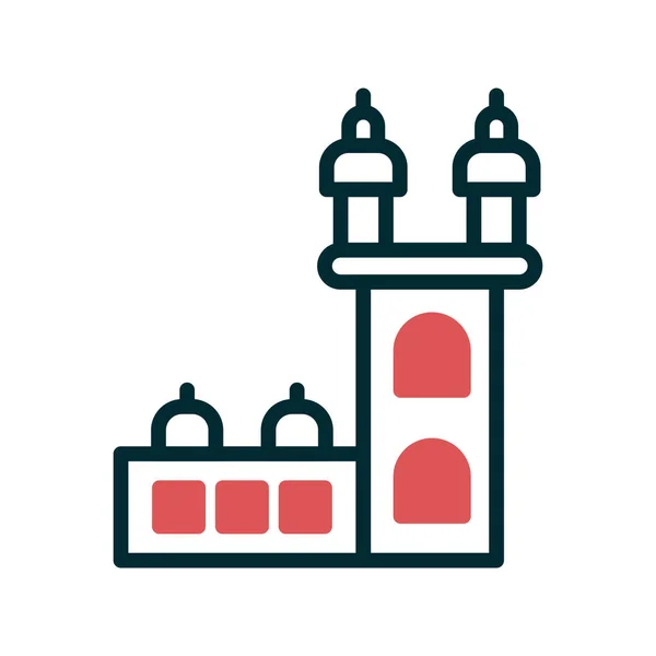 Belem Tower Icon Vector Illustration — Stockvektor