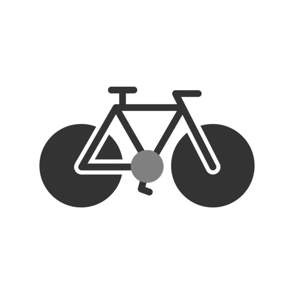Icono Bicicleta Vector Signo Bicicleta Deportiva — Vector de stock