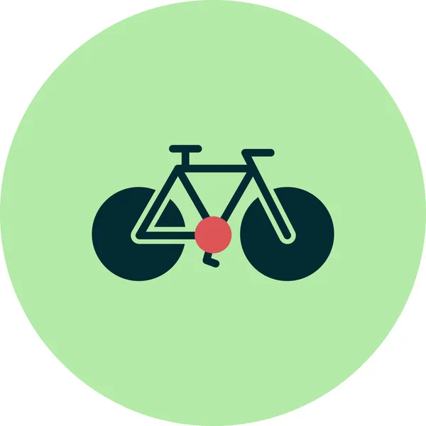 Icono Bicicleta Vector Signo Bicicleta Deportiva — Vector de stock