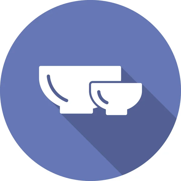 Bowls Icon Vector Illustration — Image vectorielle