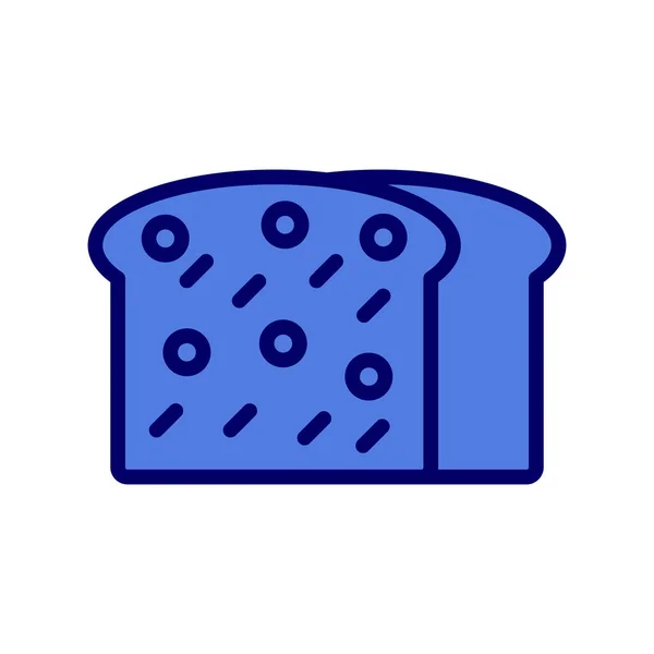 Vector Food Icon Bread Vector Illustration — Stockvektor