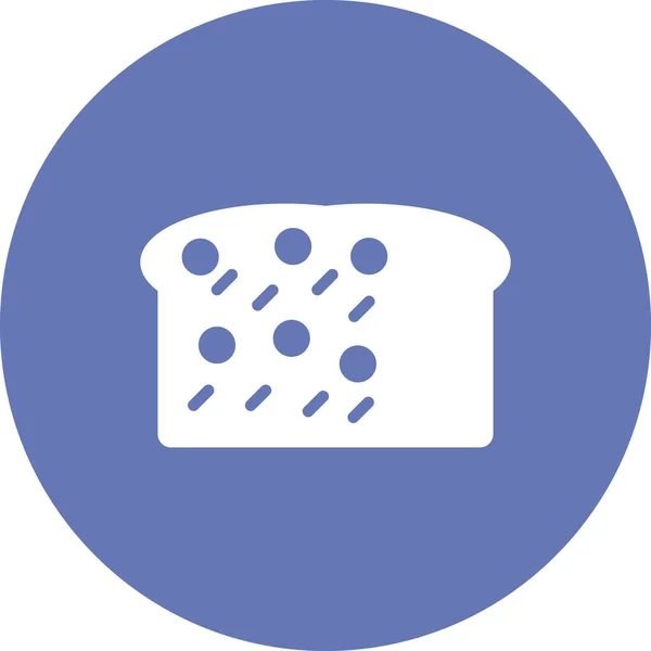 Vector Food Icon Bread Vector Illustration — Stock Vector