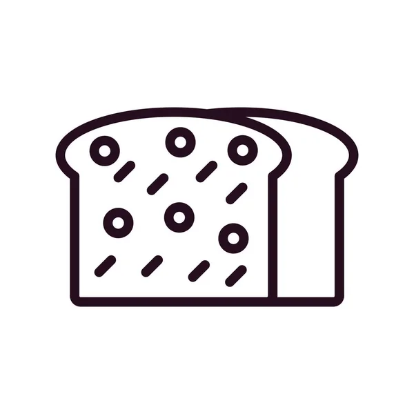 Векторна Іконка Їжі Хлібом Векторні Ілюстрації — стоковий вектор
