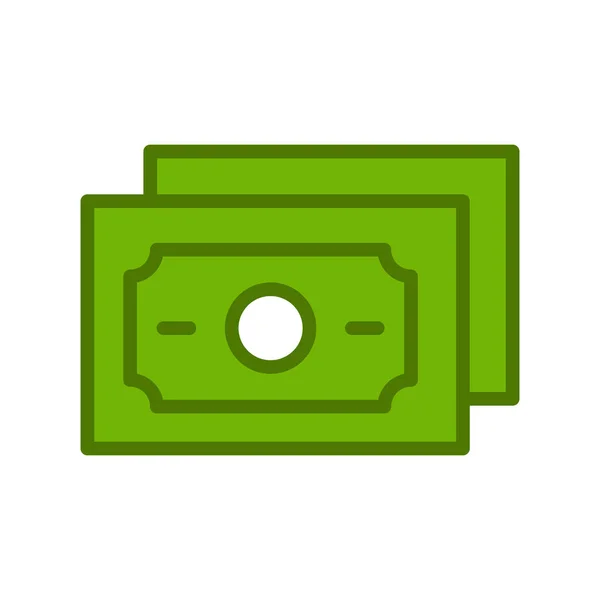 Money Icon Vector Vector Illustration Banknotes Finance Concept — Stock Vector