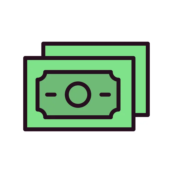 Money Icon Vector Vector Illustration Banknotes Finance Concept — Image vectorielle