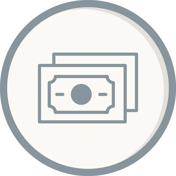 Argent Icône Vecteur Illustration Vectorielle Des Billets Concept Finance — Image vectorielle
