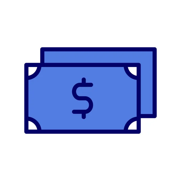 Money Icon Vector Vector Illustration Dollar Banknotes Finance Concept — Wektor stockowy