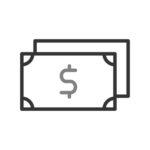 Money Icon Vector Vector Illustration Dollar Banknotes Finance Concept — ストックベクタ